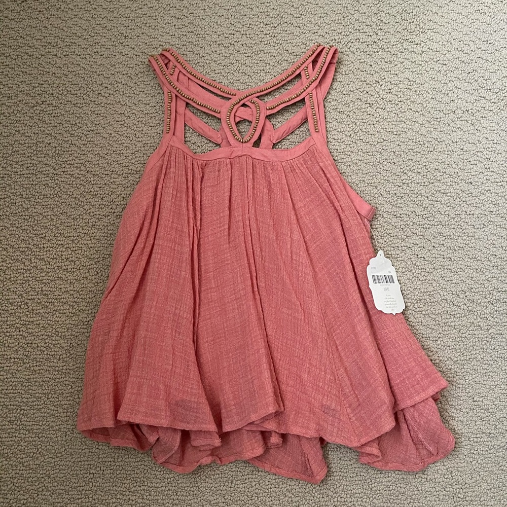 NWT Altar’d State Beaded Coral Tank